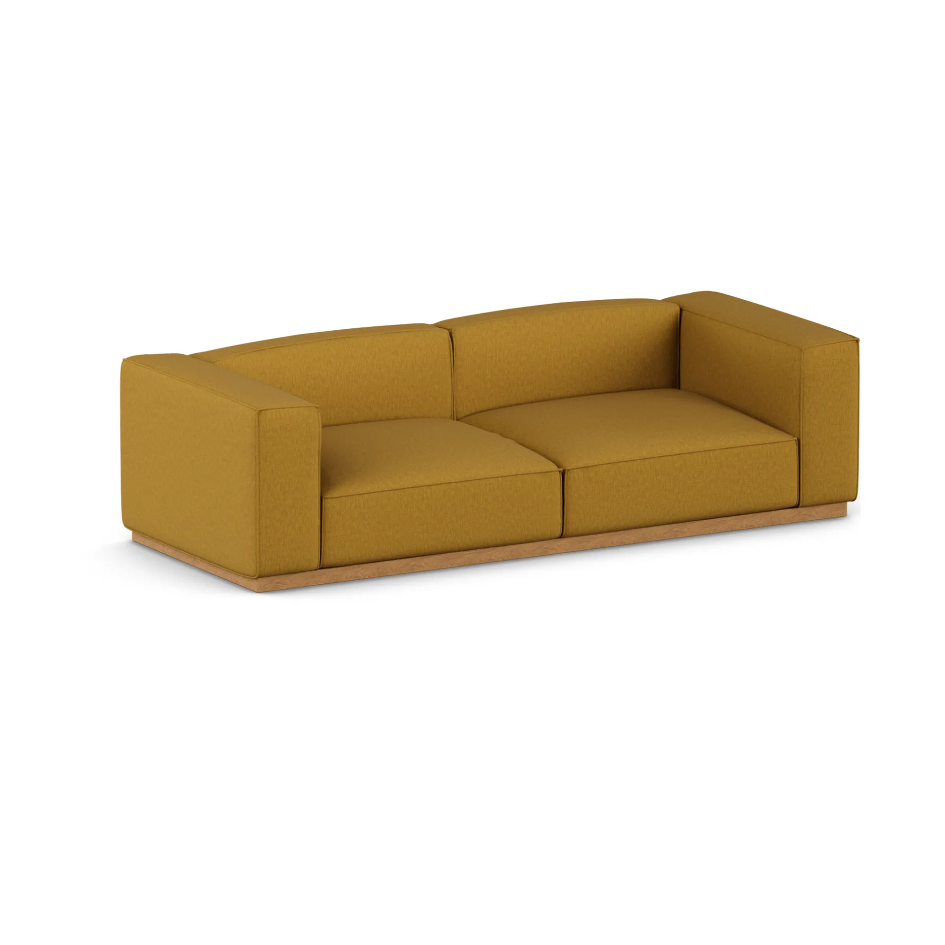 Bergsdal Sofa, Luiza Mustard 3972-eichengebeizte Esche, 3-Sitzer 1898
