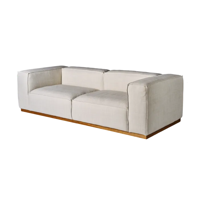 Bergsdal Sofa - Oslo nature 1540-Eiche gebeizte Esche, 3-sitzig - 1898