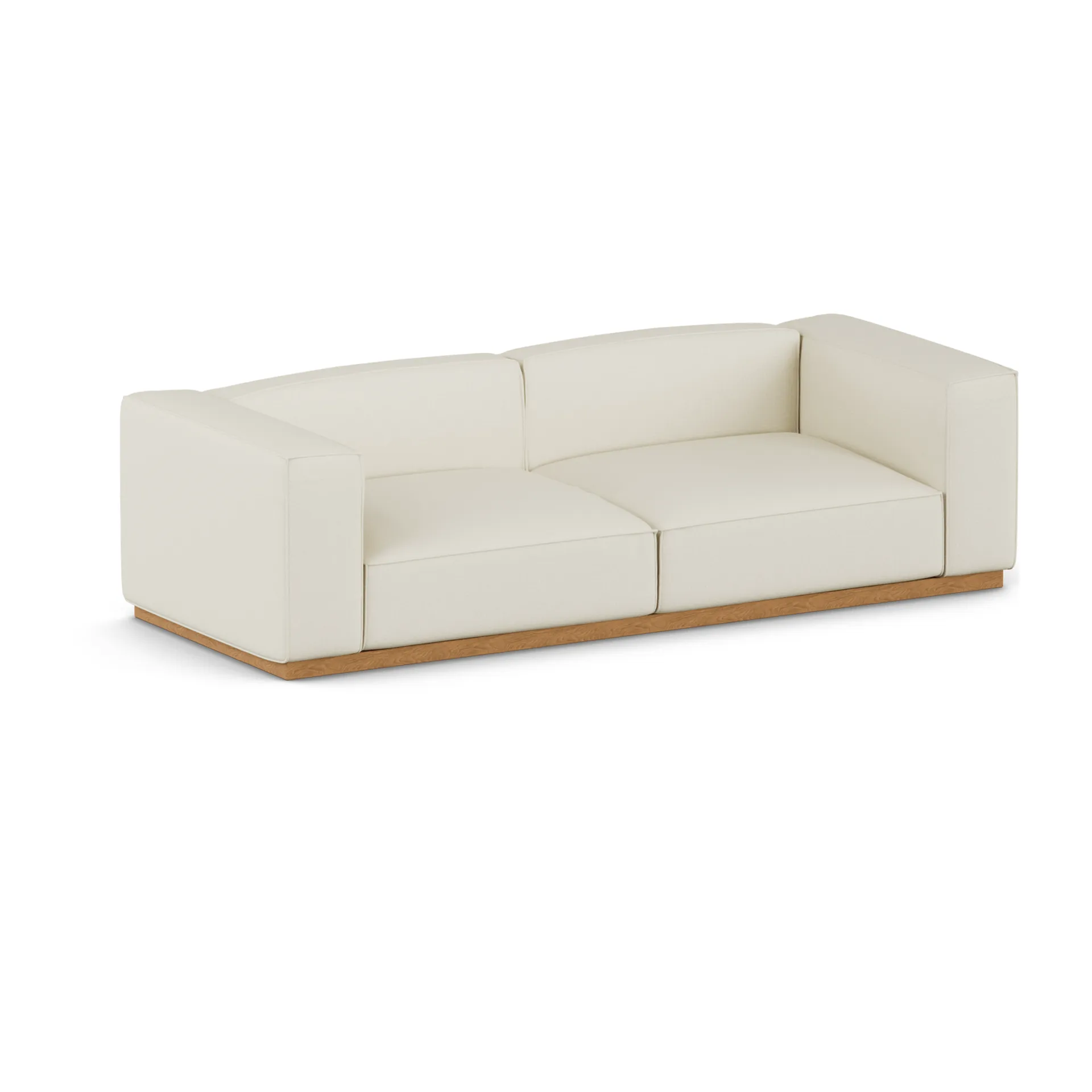 Bergsdal Sofa, Oslo nature 1540-Eiche gebeizte Esche, 3-sitzig 1898