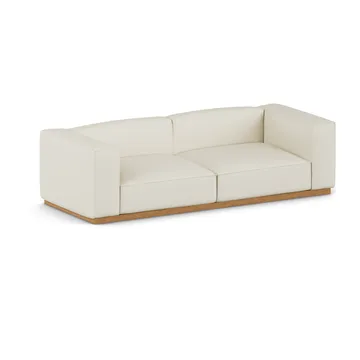 Bergsdal Sofa - Oslo nature 1540-Eiche gebeizte Esche, 3-sitzig - 1898
