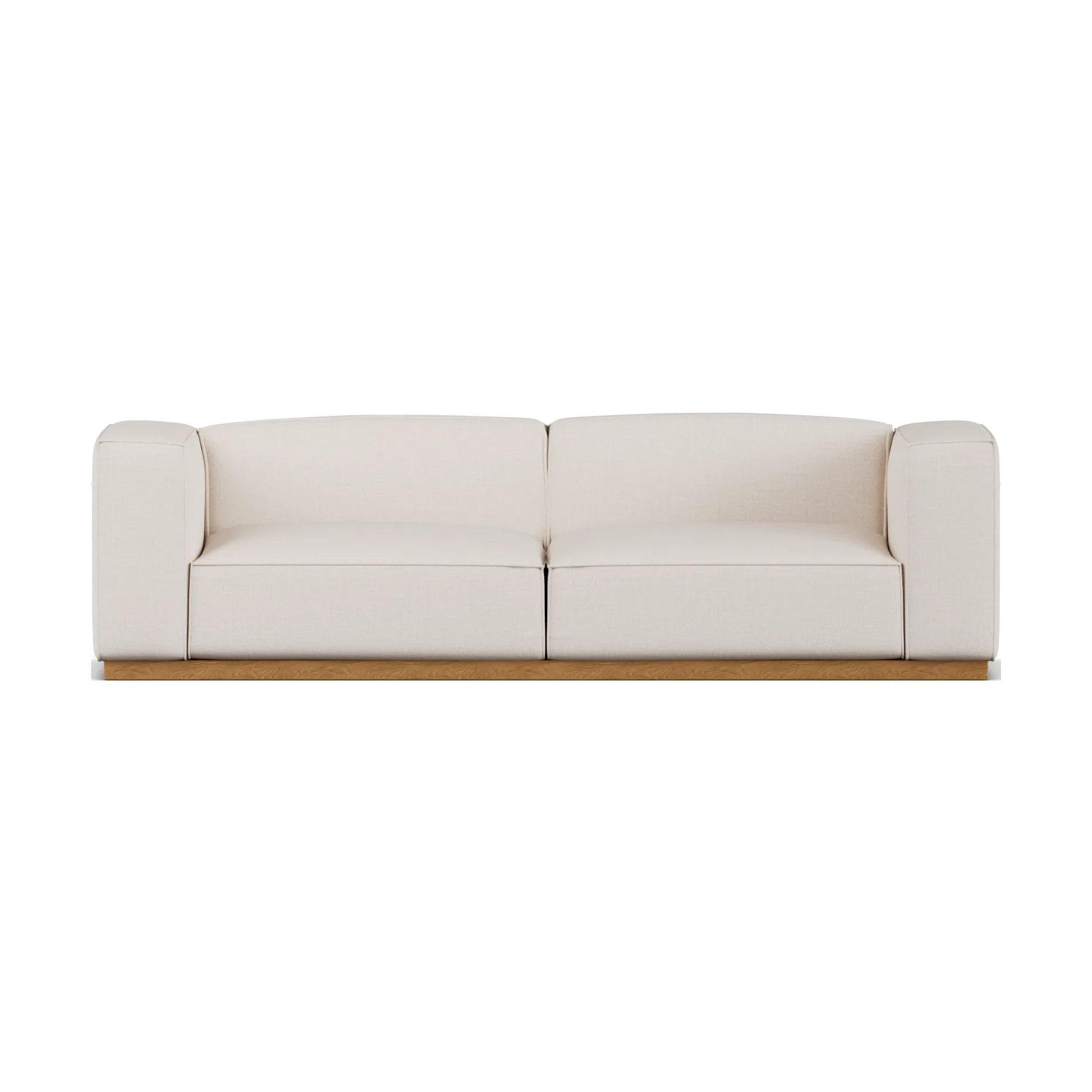 Bergsdal Sofa, Same Off White 6671-Eiche gebeizt, 3-sitzig 1898