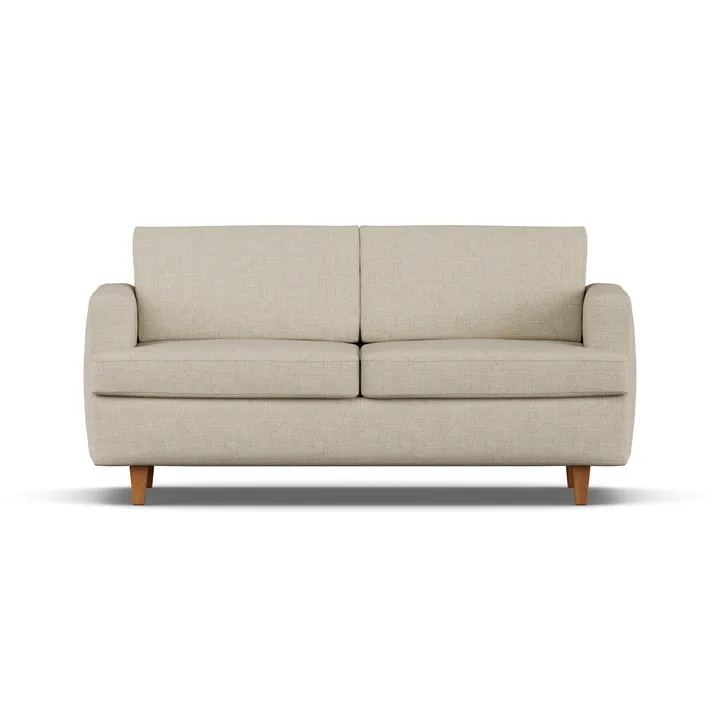 Binga Schlafsofa 2,5-Sitzer - Bern Beige 0341-Dunkel gebeizte Eiche - 1898