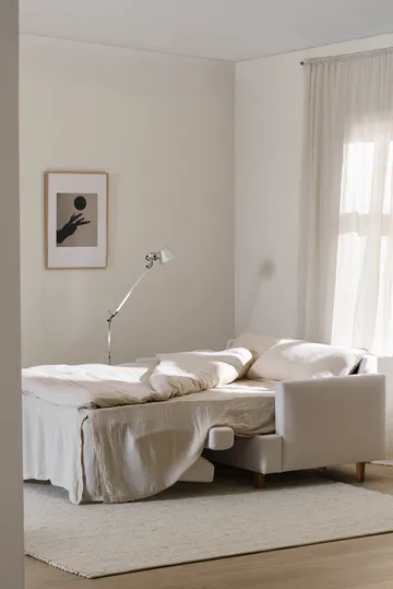 Binga Schlafsofa 2,5-Sitzer - Caleido Grey 1240-Dunkel gebeizte Eiche - 1898