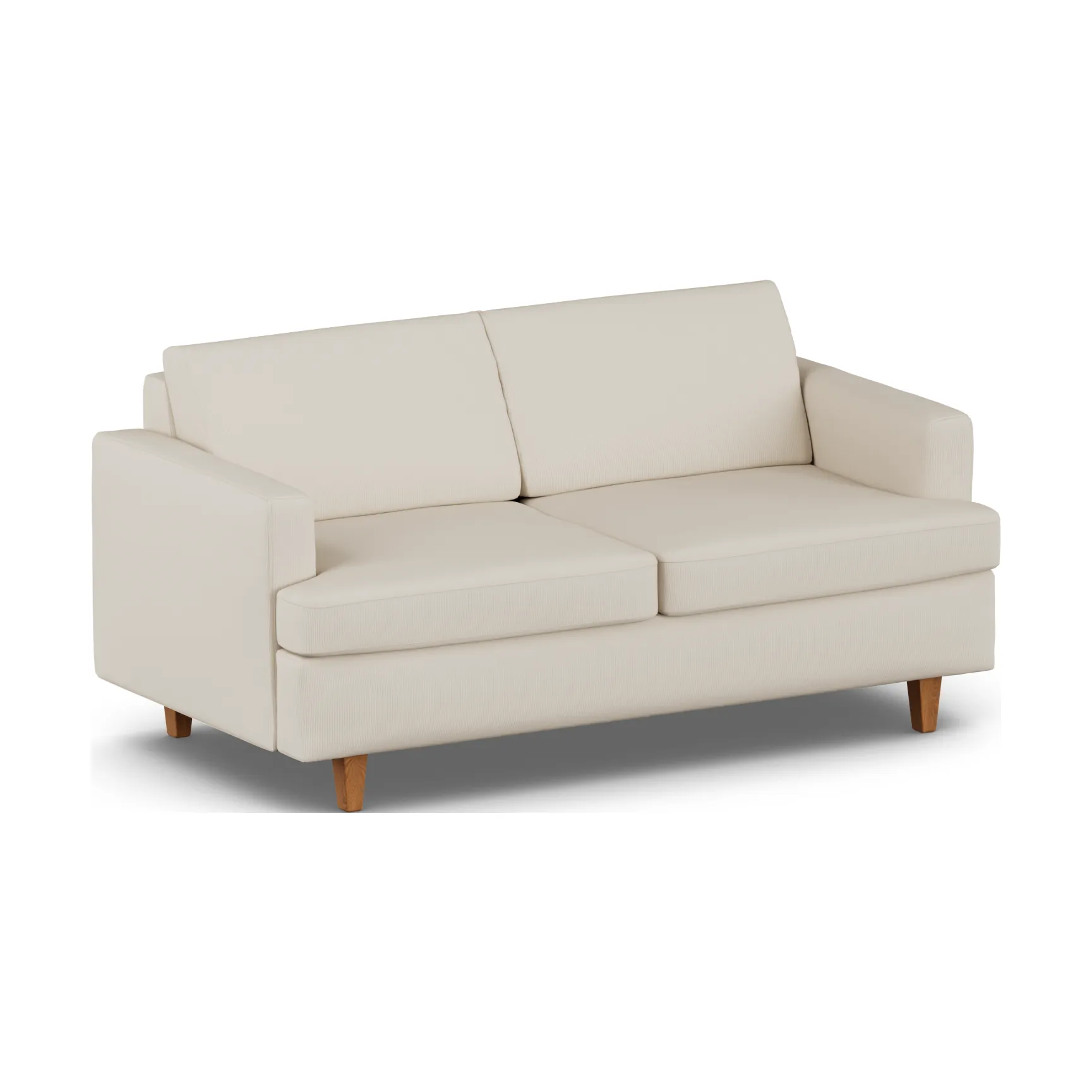 Binga Schlafsofa 2,5-Sitzer, Jump Beige 1956-Dunkel gebeizte Eiche 1898