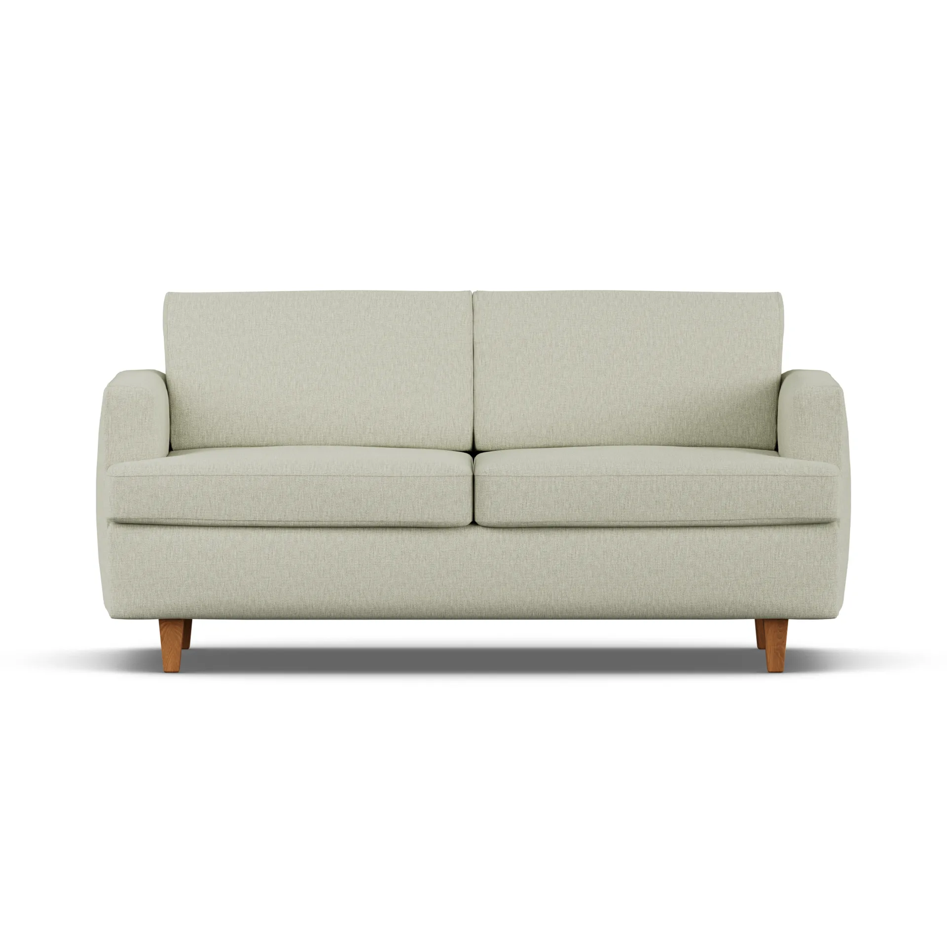 Binga Schlafsofa 2,5-Sitzer, Luiza Beige 3981-Dunkel gebeizte Eiche 1898