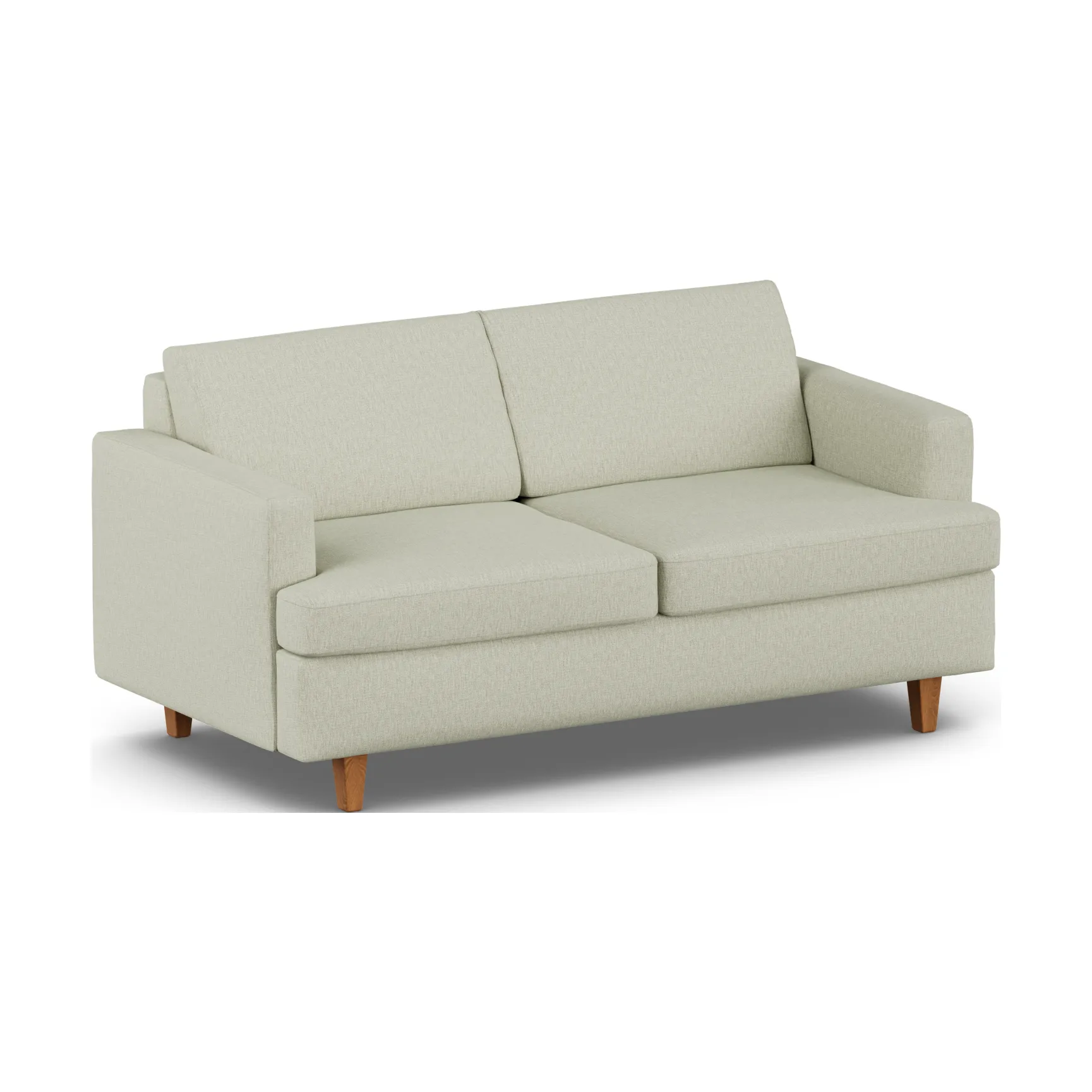 Binga Schlafsofa 2,5-Sitzer, Luiza Beige 3981-Dunkel gebeizte Eiche 1898