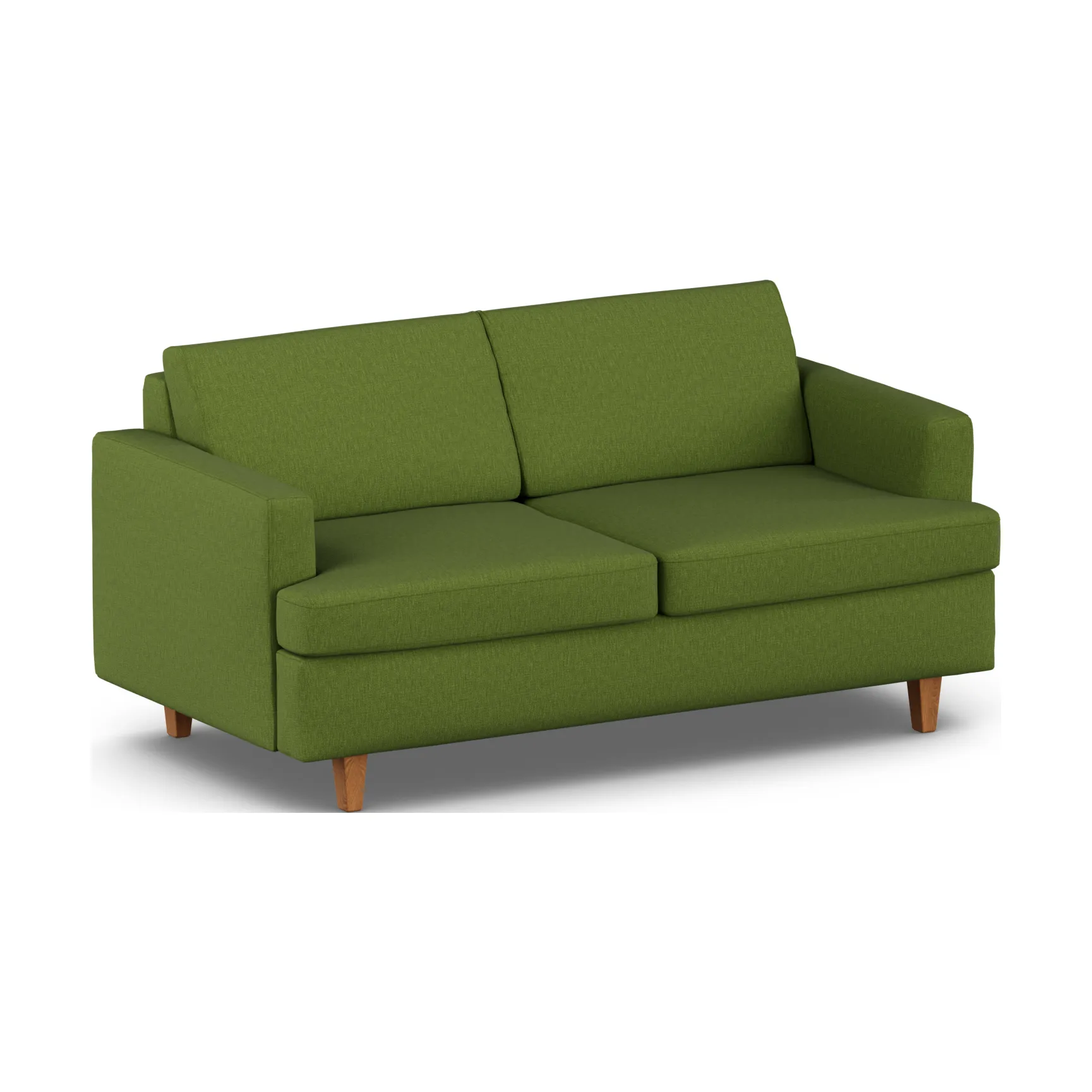 Binga Schlafsofa 2,5-Sitzer, Luiza Green 3975-Dunkel gebeizte Eiche 1898