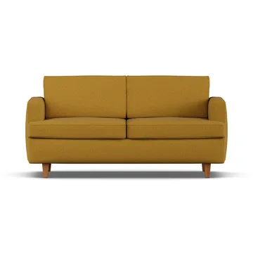 Binga Schlafsofa 2,5-Sitzer - Luiza Mustard 3972-Dunkel gebeizte Eiche - 1898