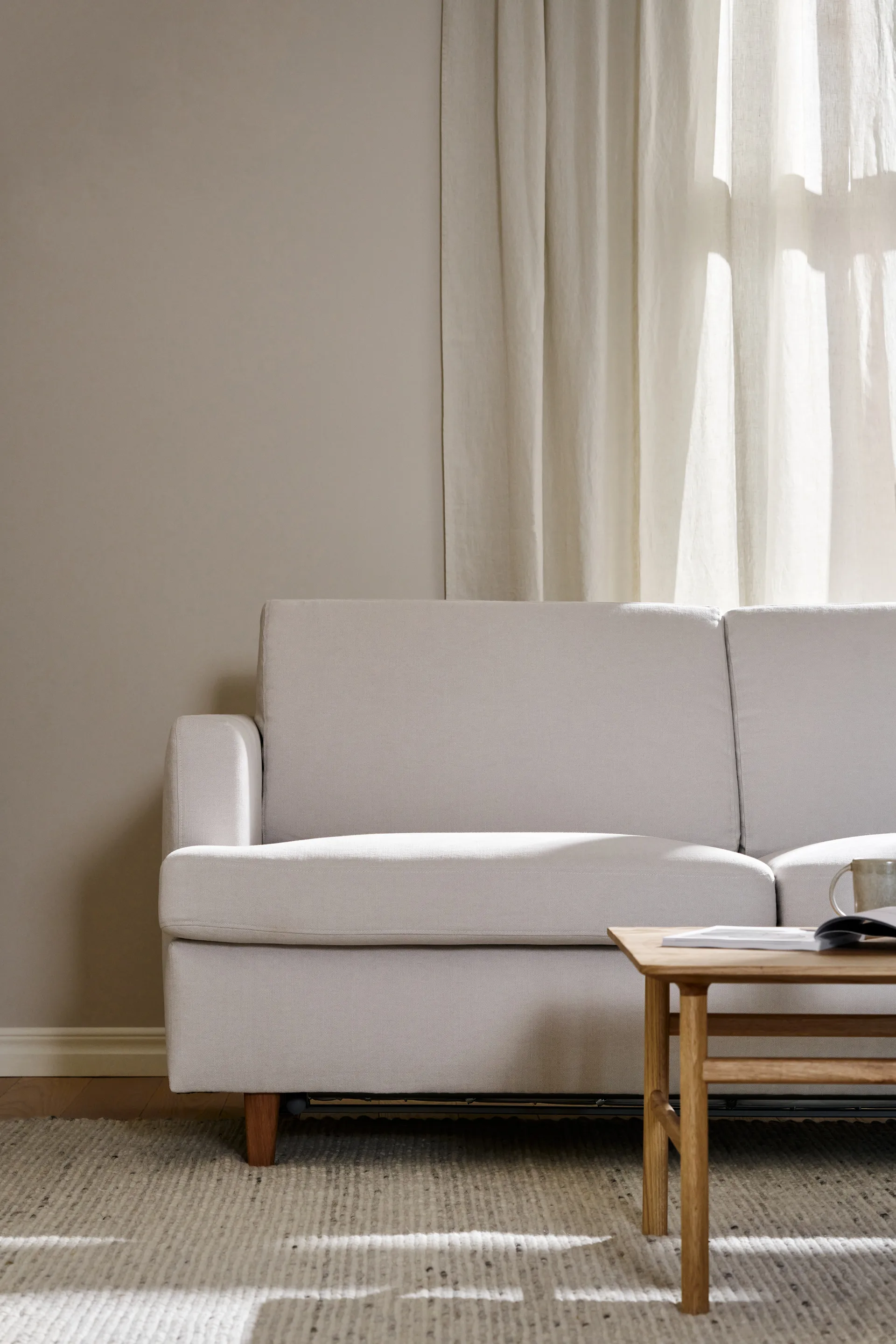 Binga Schlafsofa 2,5-Sitzer, Oslo Nature 1540-Dunkel gebeizte Eiche 1898