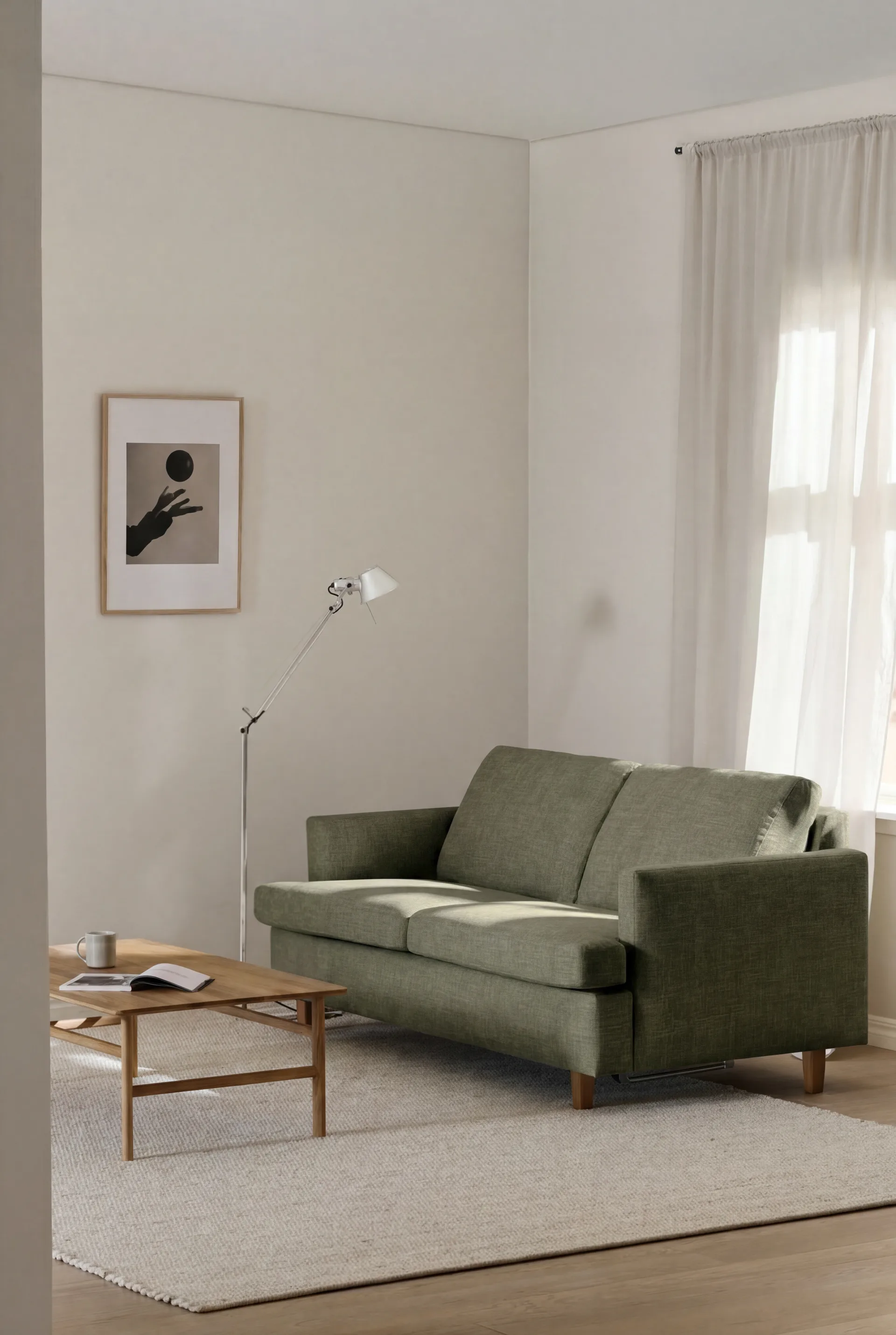 Binga Schlafsofa 2,5-Sitzer, Same Forest 6677-Dunkel gebeizte Eiche 1898