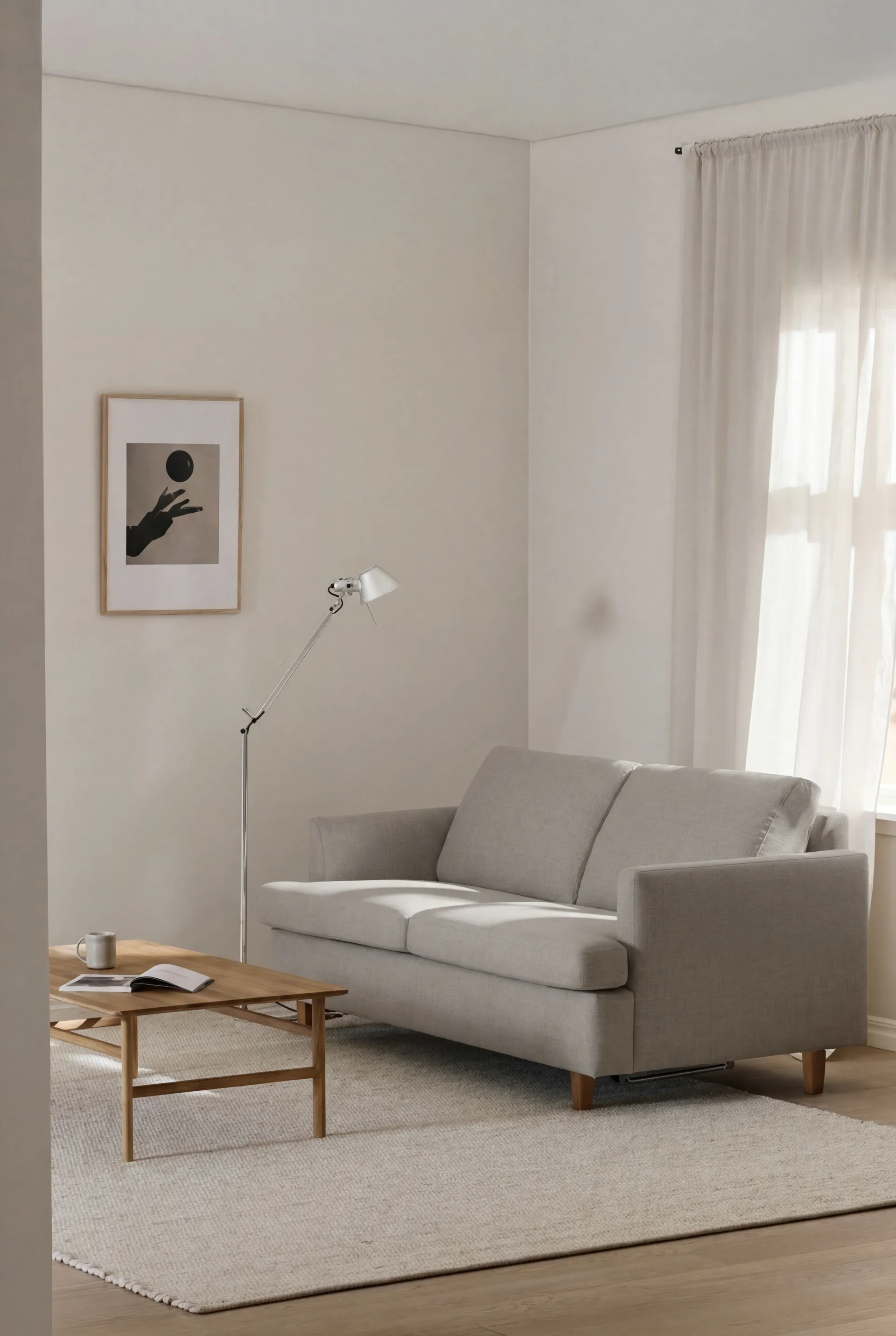 Binga Schlafsofa 2,5-Sitzer, Same Grey 6673-eiche gebeizte Esche 1898