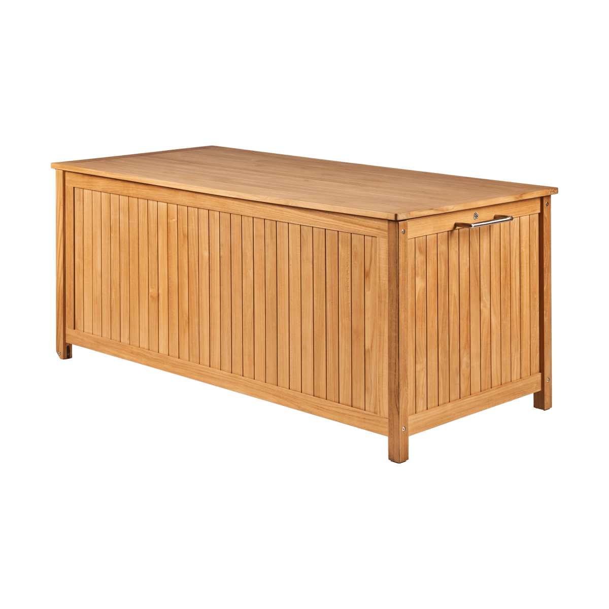 1898 Bjärknäs Kissenbox mit Rädern L 180x85x75 cm Teak