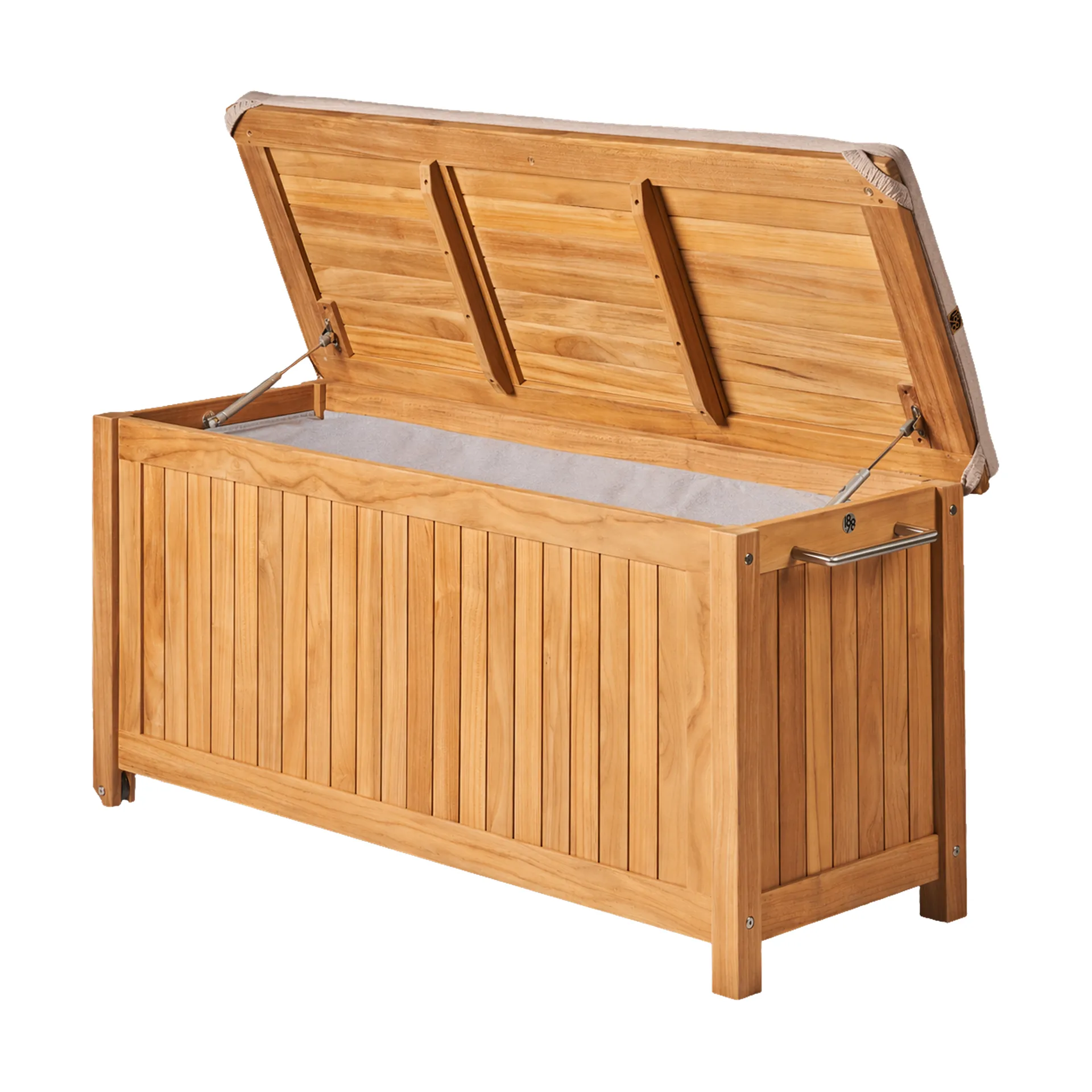 Bjärknäs Kissenbox mit Rädern S 130x50x60 cm, Teak 1898
