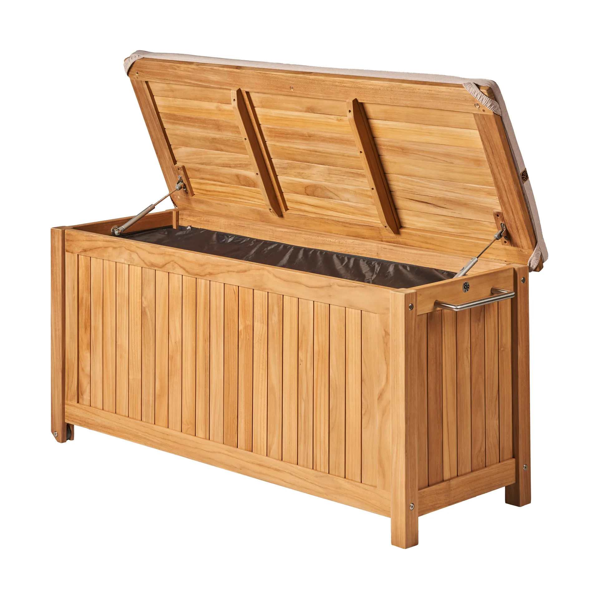 Bjärknäs Kissenbox mit Rädern S 130x50x60 cm, Teak 1898