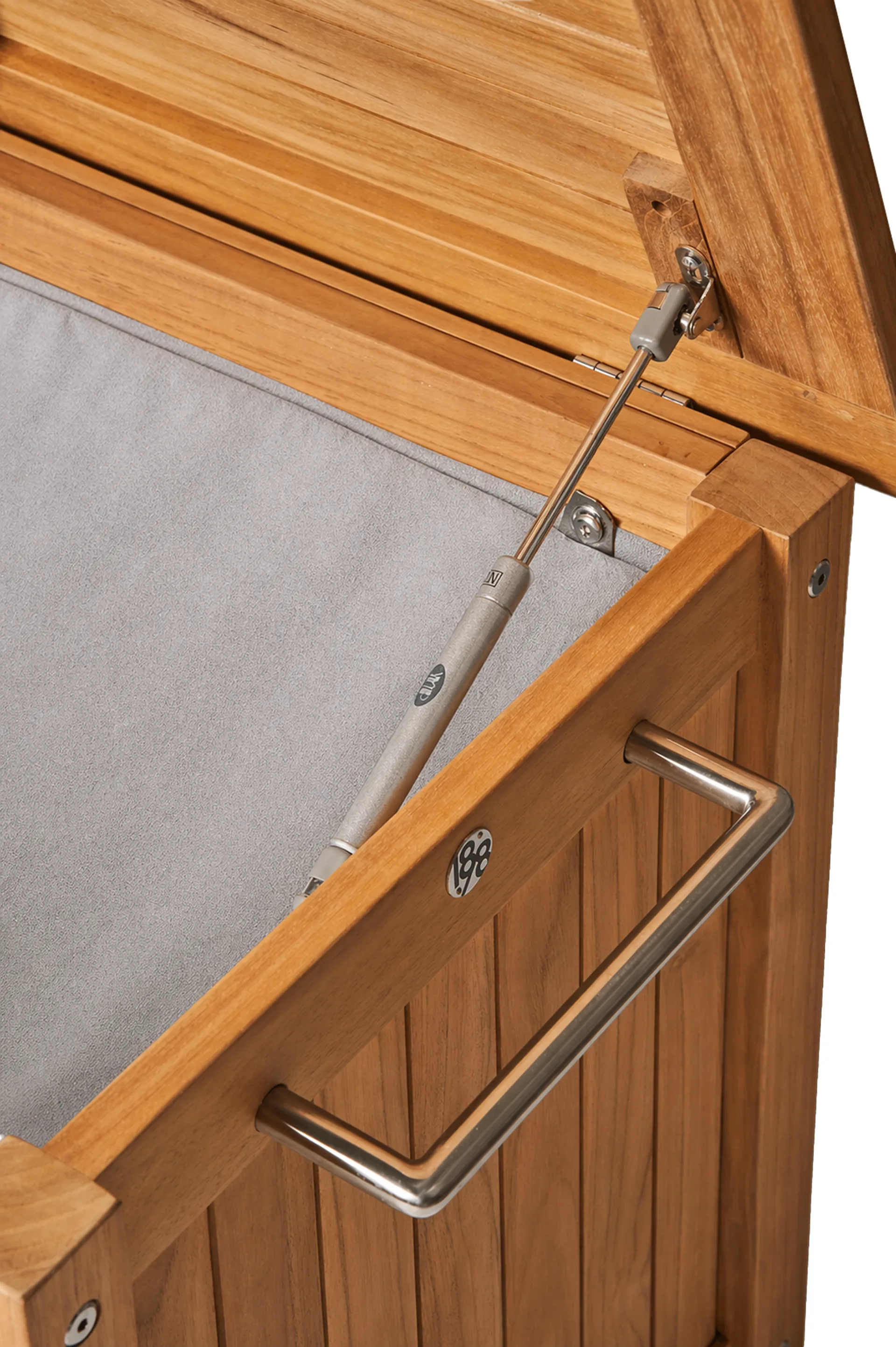 Bjärknäs Kissenbox mit Rädern S 130x50x60 cm, Teak 1898