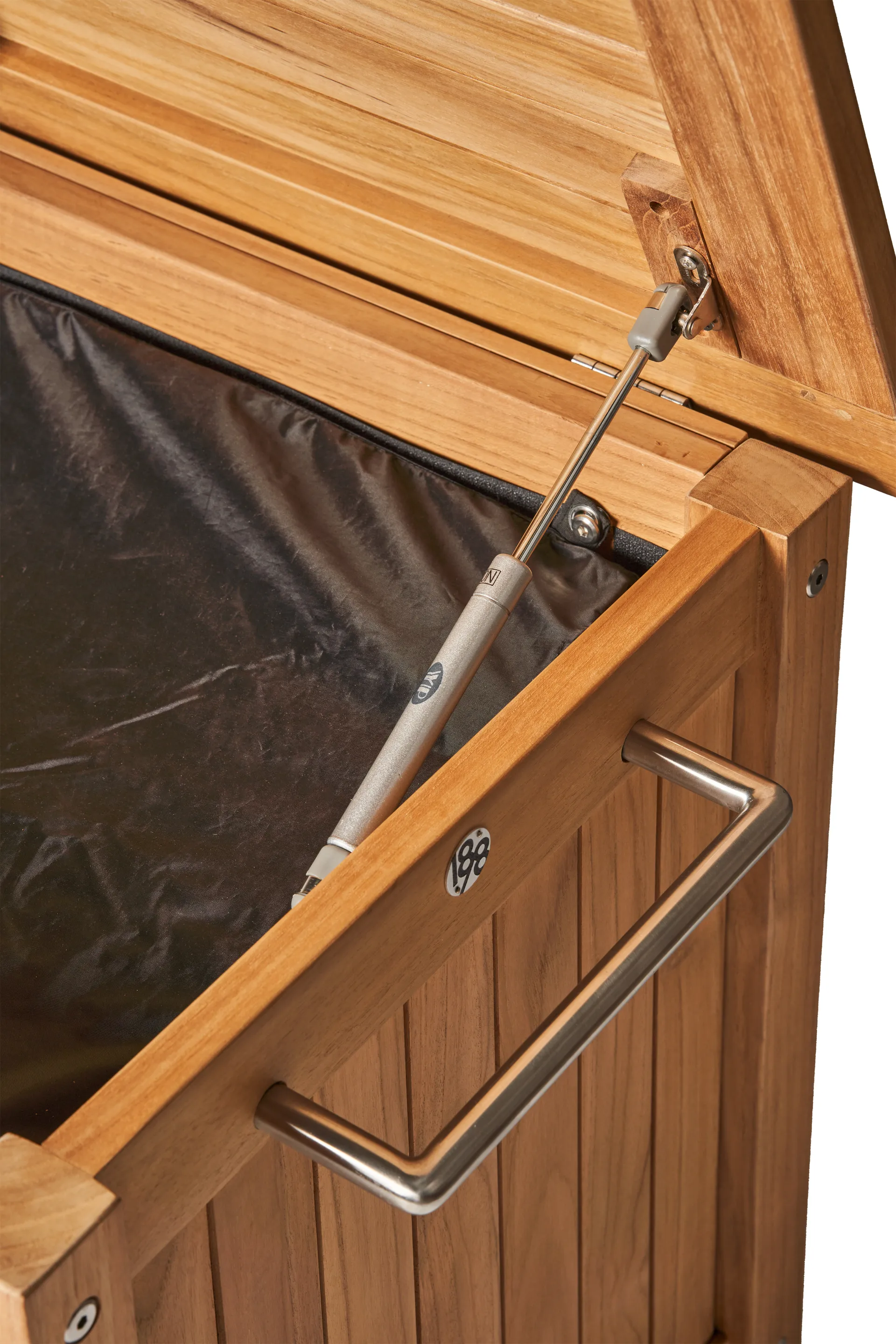 Bjärknäs Kissenbox mit Rädern S 130x50x60 cm, Teak 1898