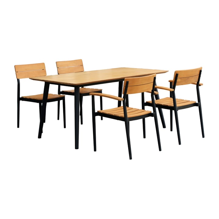 Björno Eszimmerstuhlset mit 4 Stühlen Teak - undefined - 1898