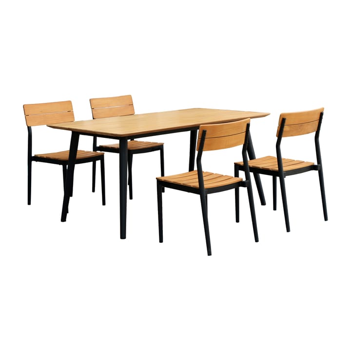 Björno Eszimmerstuhlset mit 4 Stühlen Teak - undefined - 1898