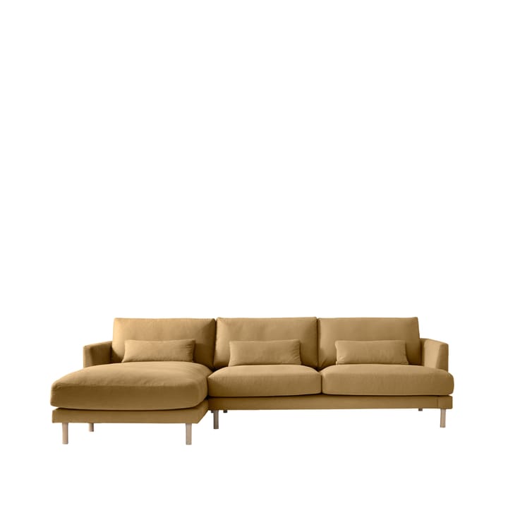 Bredhult C2 Modulsofa - Stoff mustard, Weißgeölte Eichenholzbeine - 1898