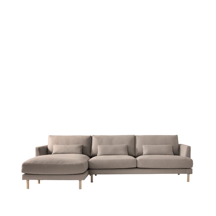 Bredhult C2 Modulsofa - Stoff stone, Weißgeölte Eichenholzbeine - 1898