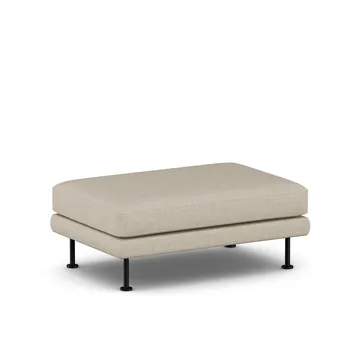 Bredhult Fußhocker - Bern Beige 0341-Schwarzer Stahl - 1898