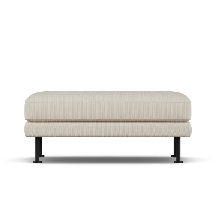 Bredhult Fußhocker - Jump Beige 1956-Schwarzer Stahl - 1898