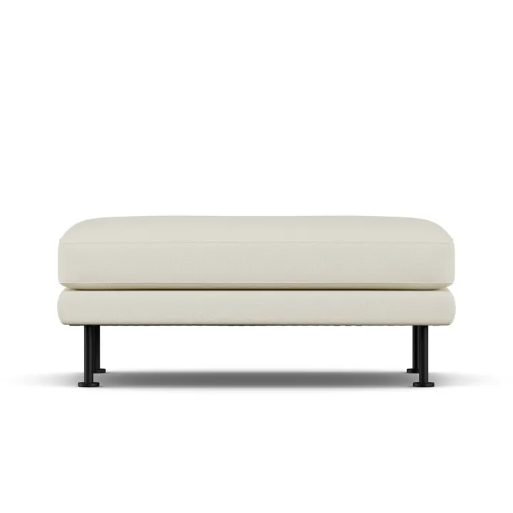 Bredhult Fußhocker - Oslo Nature 1540-Schwarzer Stahl - 1898