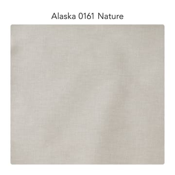 Bredhult Fußhocker - Stoff alaska 0161 nature, Weißgeölte Eichenholzbeine - 1898