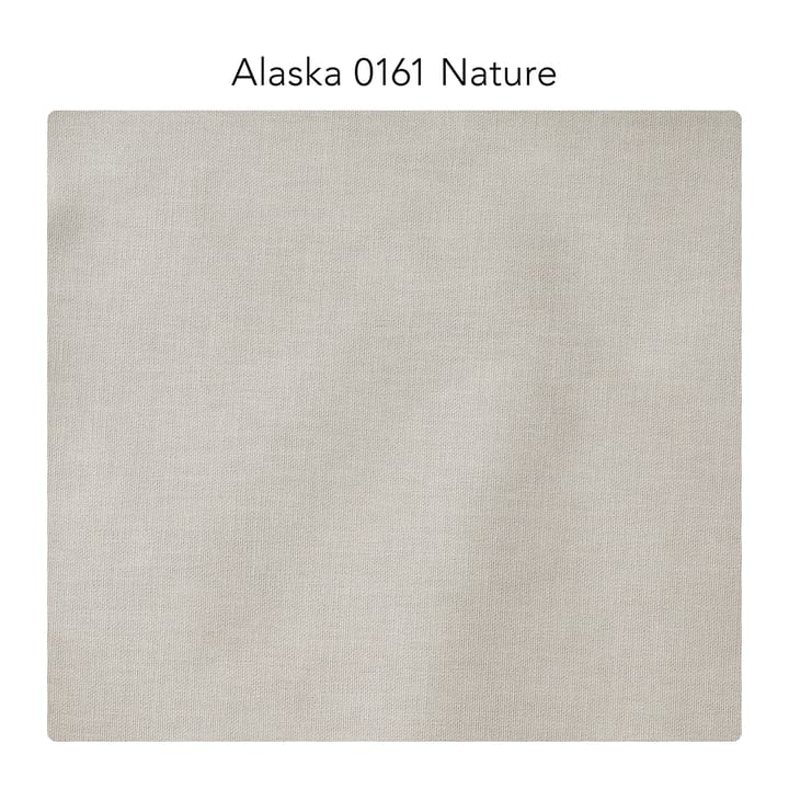 Bredhult Fußhocker - Stoff alaska 0161 nature, Weißgeölte Eichenholzbeine - 1898