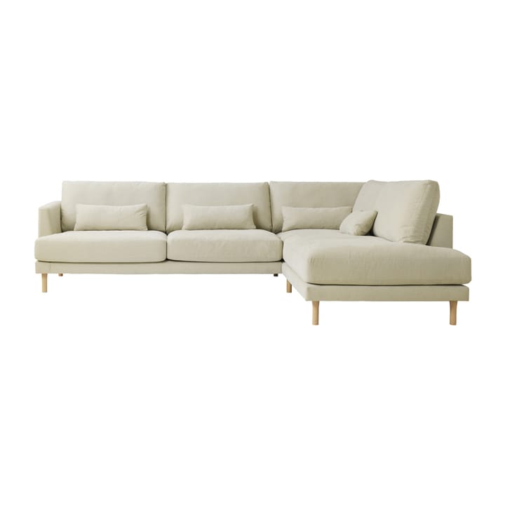 Bredhult Modulsofa A1 mit Beinen aus weißgeölter Eiche - Bern 0341 Beige - 1898