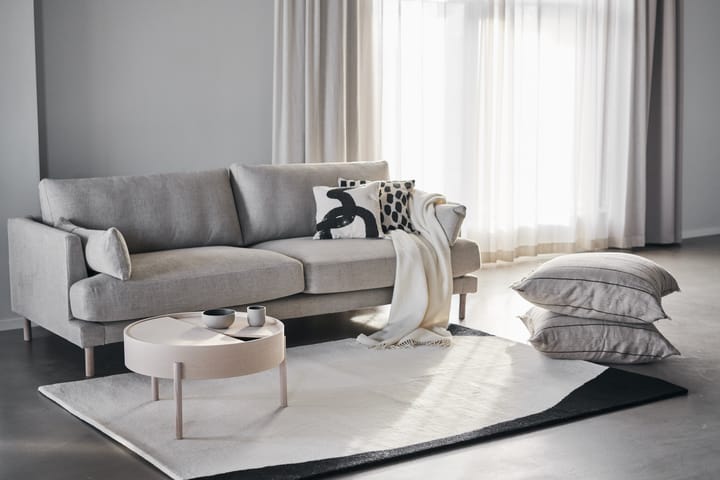 Bredhult Sofa - 3-Sitzer Stoff bern 0341 beige, Beine aus weiß geöltem Eichenholz - 1898