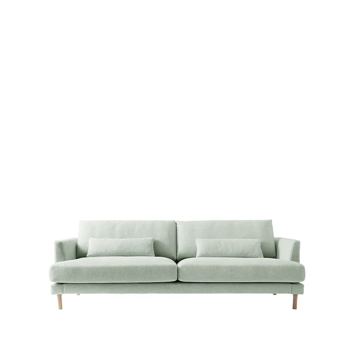 Bredhult Sofa - 3-Sitzer Stoff bern 0345 green, Eichenholzbeine weiß geölt - 1898