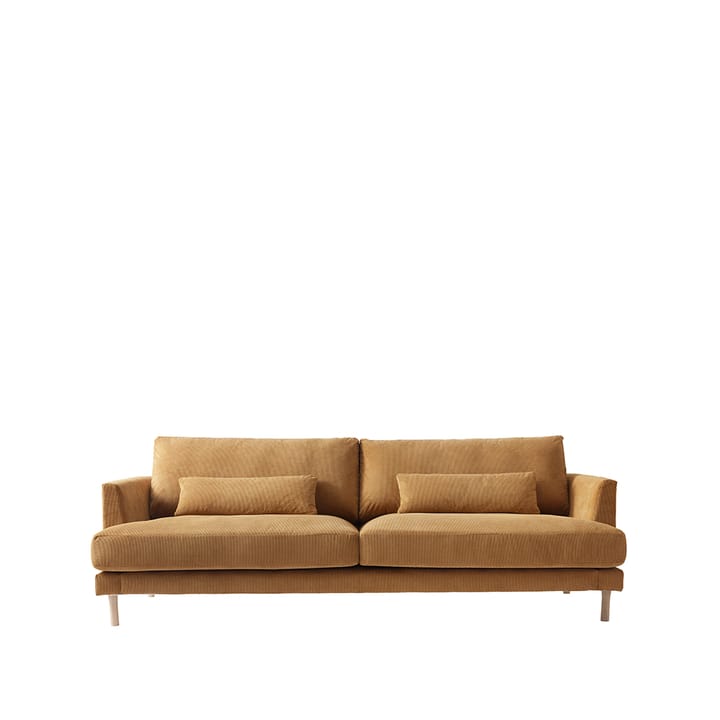 Bredhult Sofa - 3-Sitzer Stoff jump 1959 honey, Beine aus weiß geöltem Eichenholz - 1898