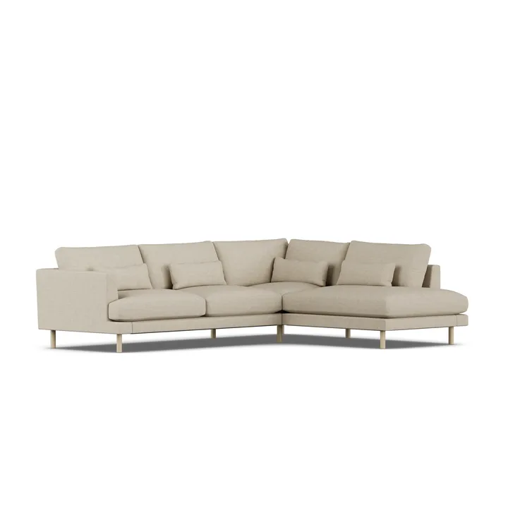 Bredhult Sofa - Bern Beige 0341-Eiche weiß geölt, 3-sitzig A1 - 1898
