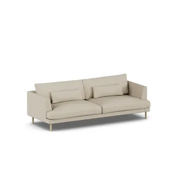 Bredhult Sofa - Bern Beige 0341-Eiche weiß geölt, 3-sitzig - 1898
