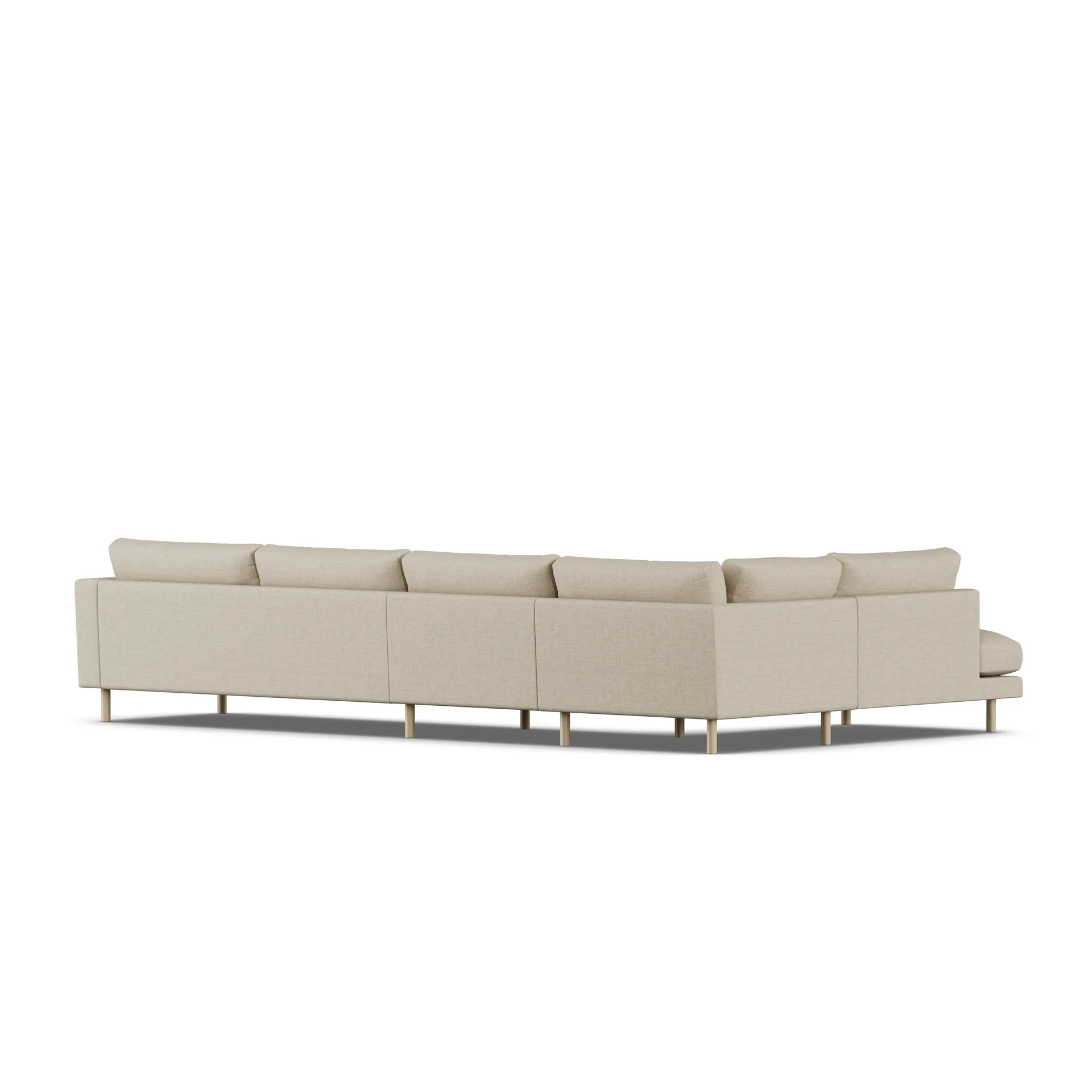 Bredhult Sofa, Bern Beige 0341-Eiche weiß geölt, 4-sitzig B2 1898