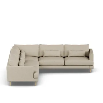 Bredhult Sofa - Bern Beige 0341-Eiche weiß geölt, Ecksofa F - 1898