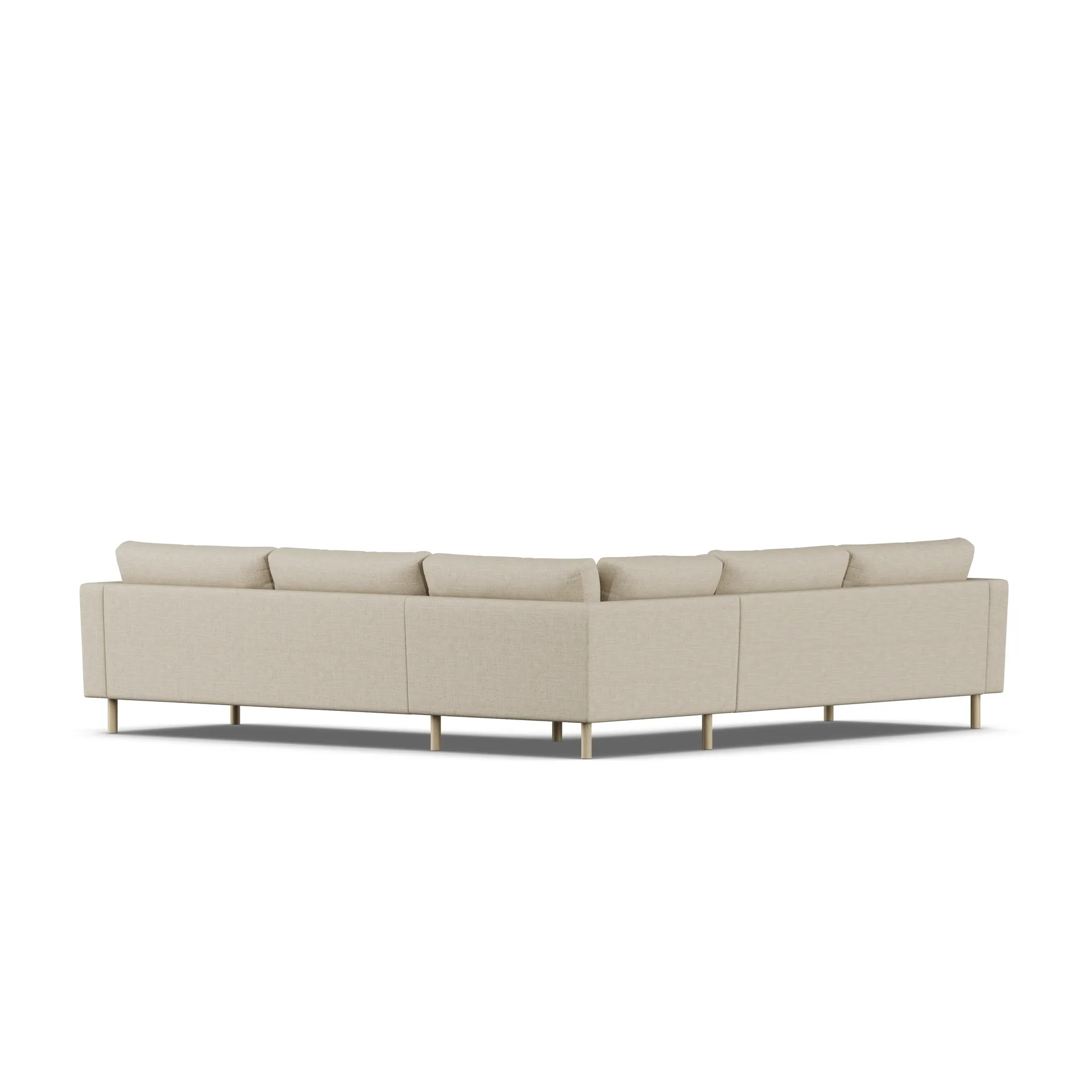 Bredhult Sofa, Bern Beige 0341-Eiche weiß geölt, Ecksofa F 1898