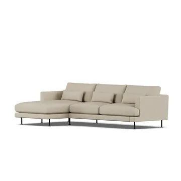 Bredhult Sofa - Bern Beige 0341-Schwarzer Stahl, 2,5-sitzig C2 - 1898