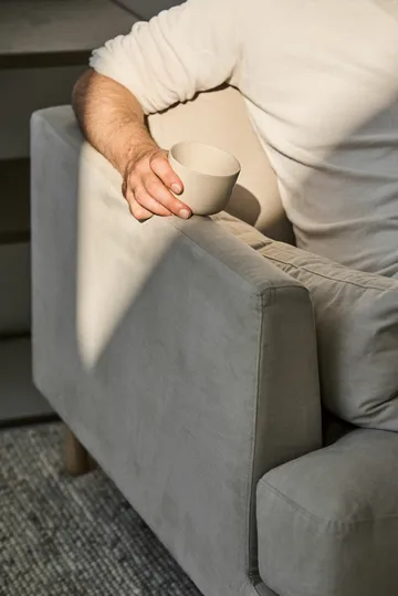 Bredhult Sofa - Bern Beige 0341-Schwarzer Stahl, 3-sitzig - 1898