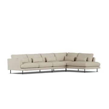 Bredhult Sofa - Bern Beige 0341-Schwarzer Stahl, 4-sitzig B1 - 1898