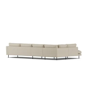 Bredhult Sofa - Bern Beige 0341-Schwarzer Stahl, 4-sitzig B2 - 1898