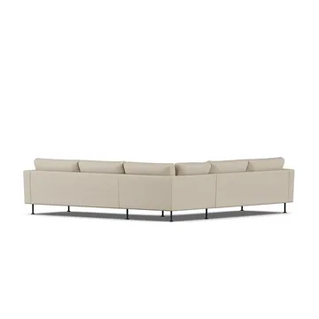 Bredhult Sofa - Bern Beige 0341-Schwarzer Stahl, Ecksofa F - 1898