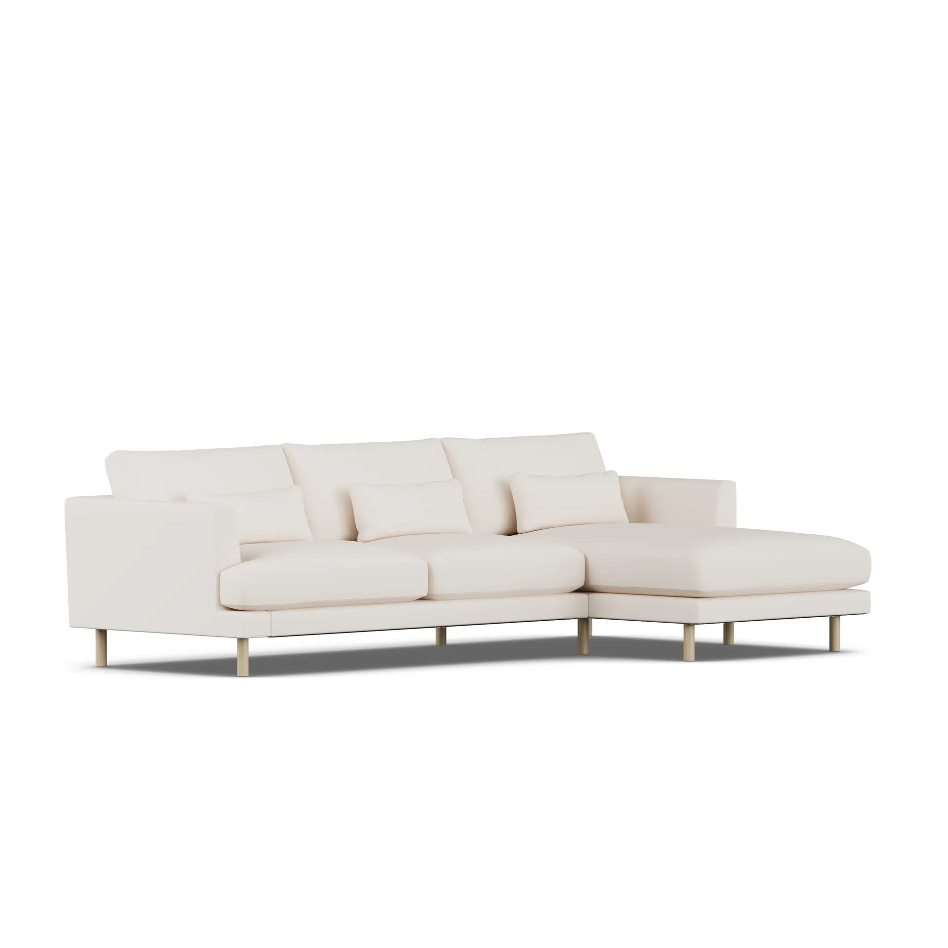 Bredhult Sofa, Caleido Beige 9600-Eiche weiß geölt, 2,5-sitzig C1 1898