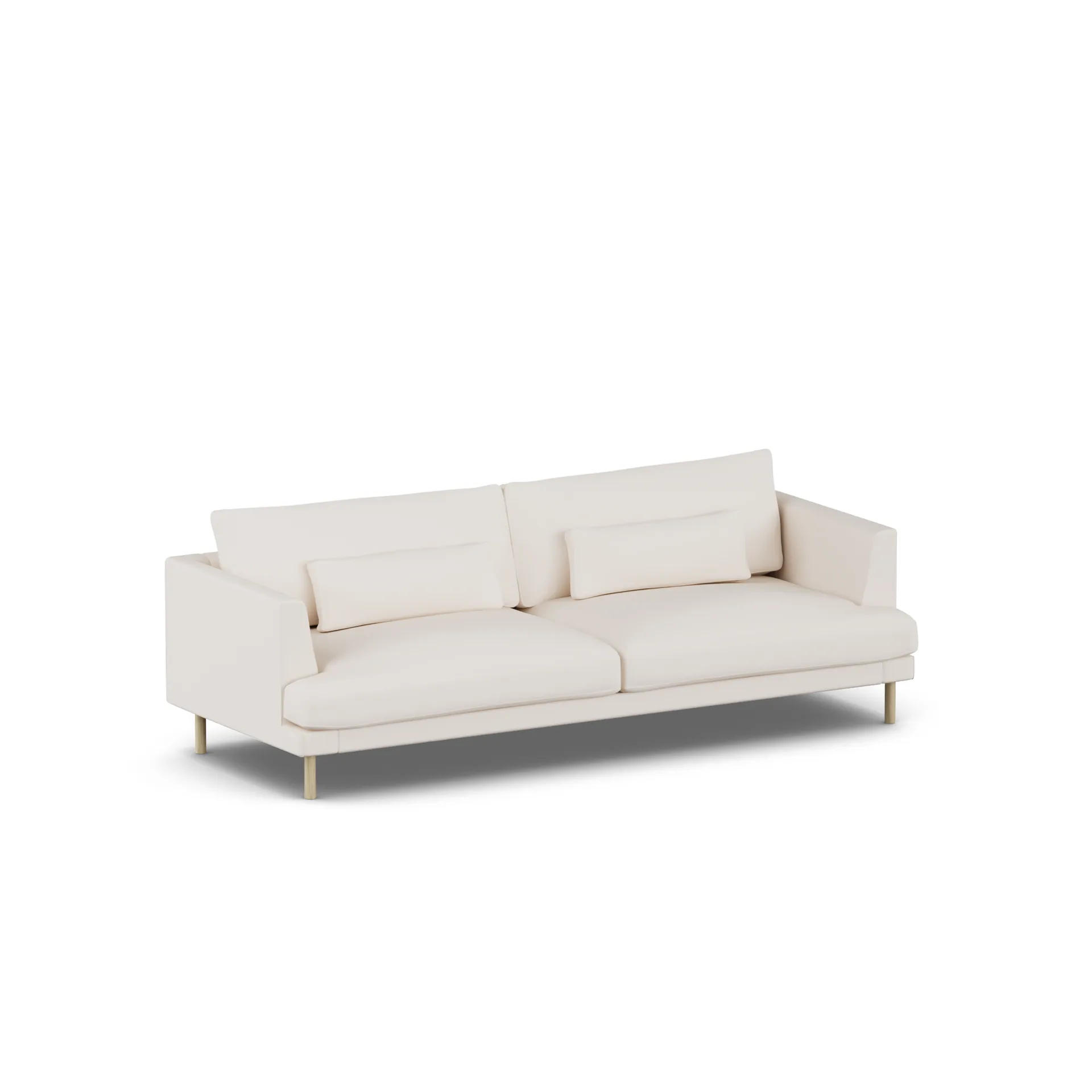 Bredhult Sofa, Caleido Beige 9600-Eiche weiß geölt, 3-sitzig 1898
