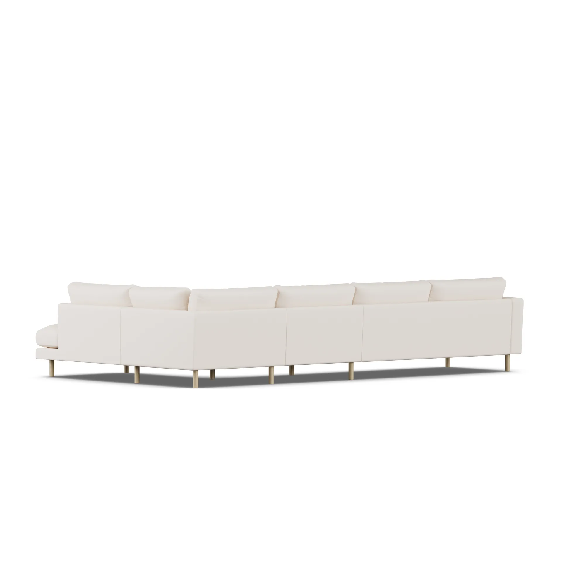Bredhult Sofa, Caleido Beige 9600-Eiche weiß geölt, 4-sitzig B1 1898