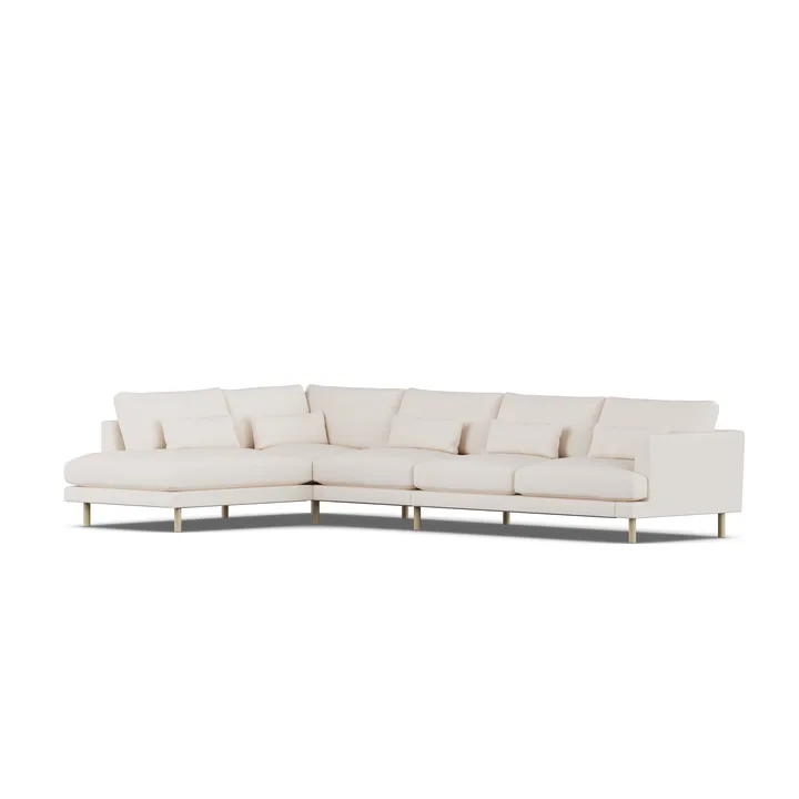 Bredhult Sofa - Caleido Beige 9600-Eiche weiß geölt, 4-sitzig B2 - 1898