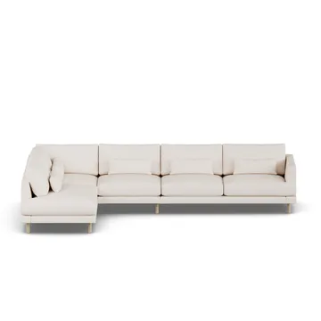 Bredhult Sofa - Caleido Beige 9600-Eiche weiß geölt, 4-sitzig B2 - 1898