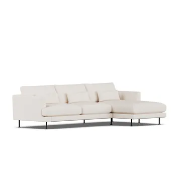Bredhult Sofa - Caleido Beige 9600-Schwarzer Stahl, 2,5-sitzig C1 - 1898