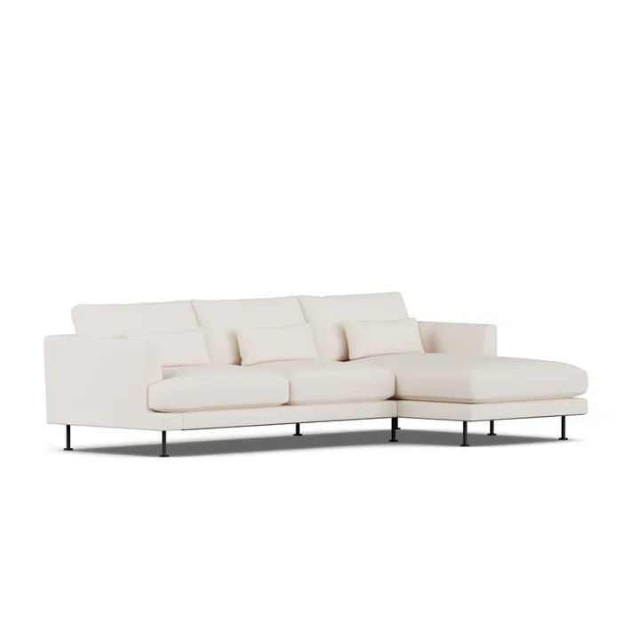 Bredhult Sofa - Caleido Beige 9600-Schwarzer Stahl, 2,5-sitzig C1 - 1898
